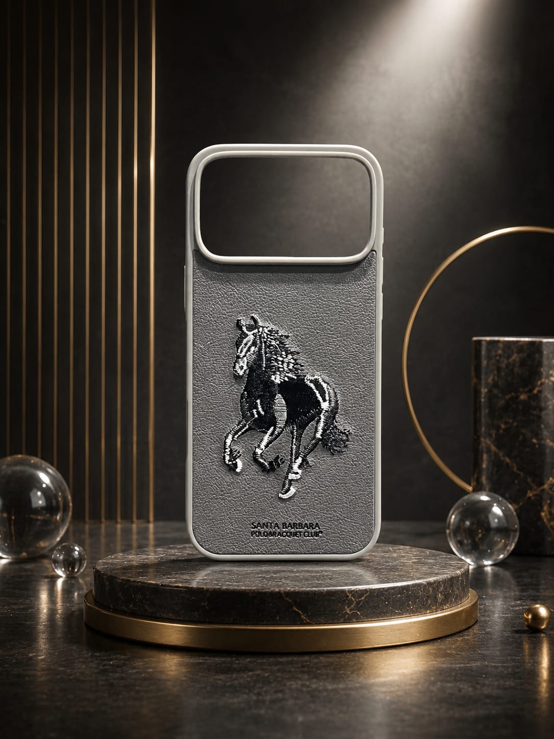Luxury Polo Stitch Protective Case | iPhone 17 Pro