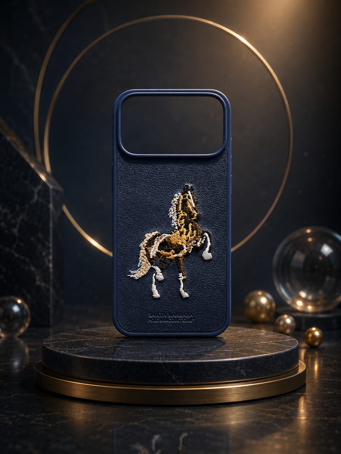 Luxury Polo Stitch Protective Case | iPhone 17 Pro