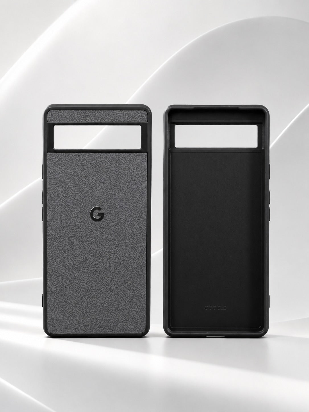 Luxury Genuine Leather Case for Google Pixel 6a with Logo