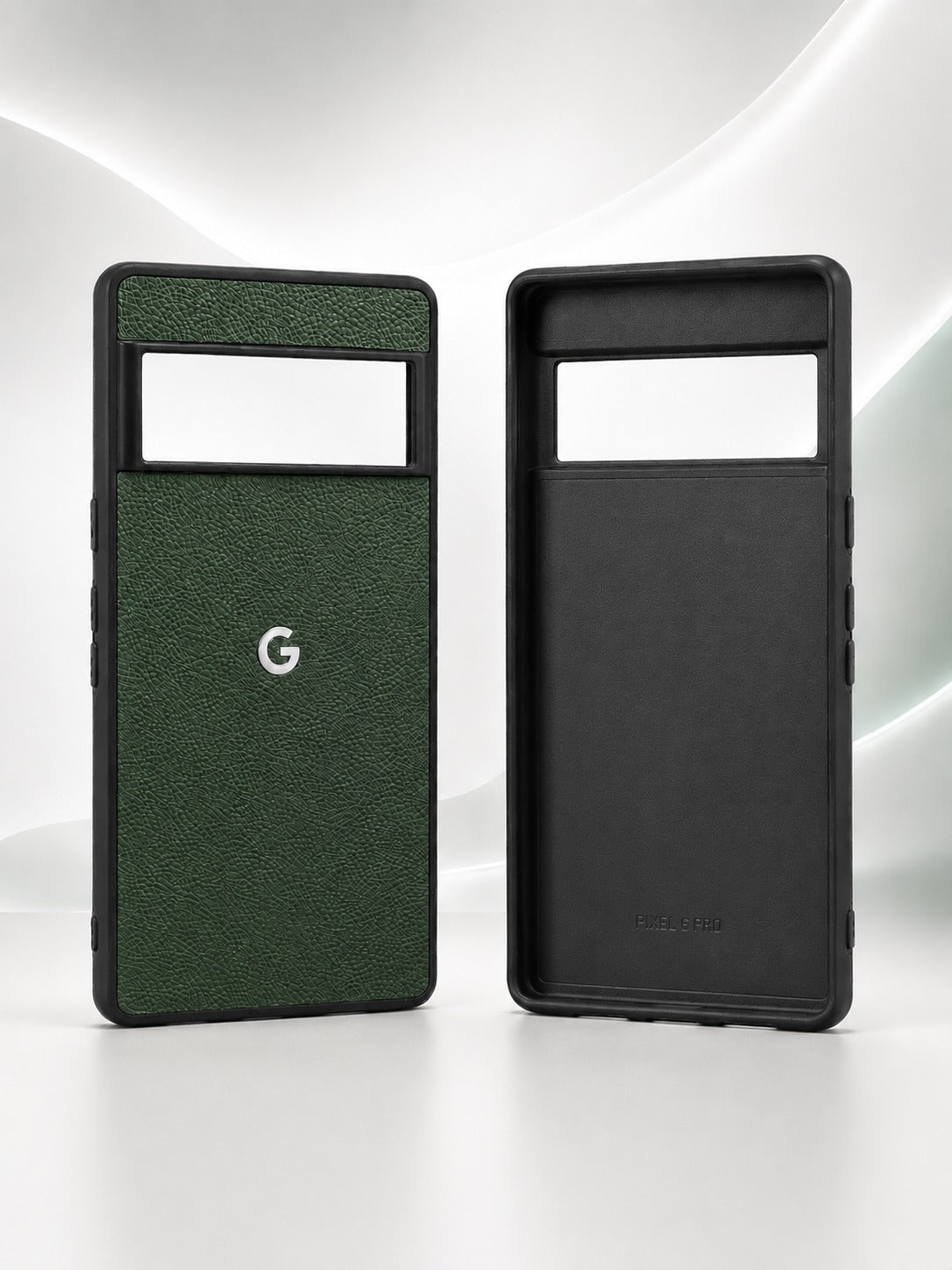 Luxury Genuine Leather Case for Google Pixel 6 Pro with Logo