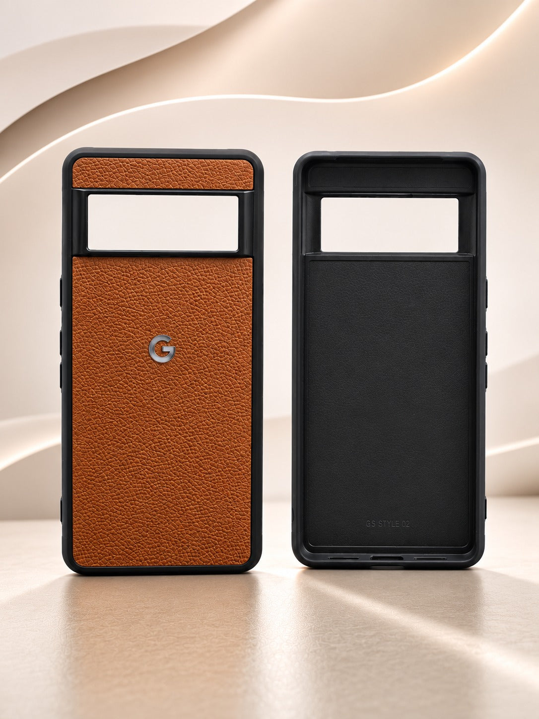 Premium Genuine Leather Case for Google Pixel 7 / Pixel 7a with Logo
