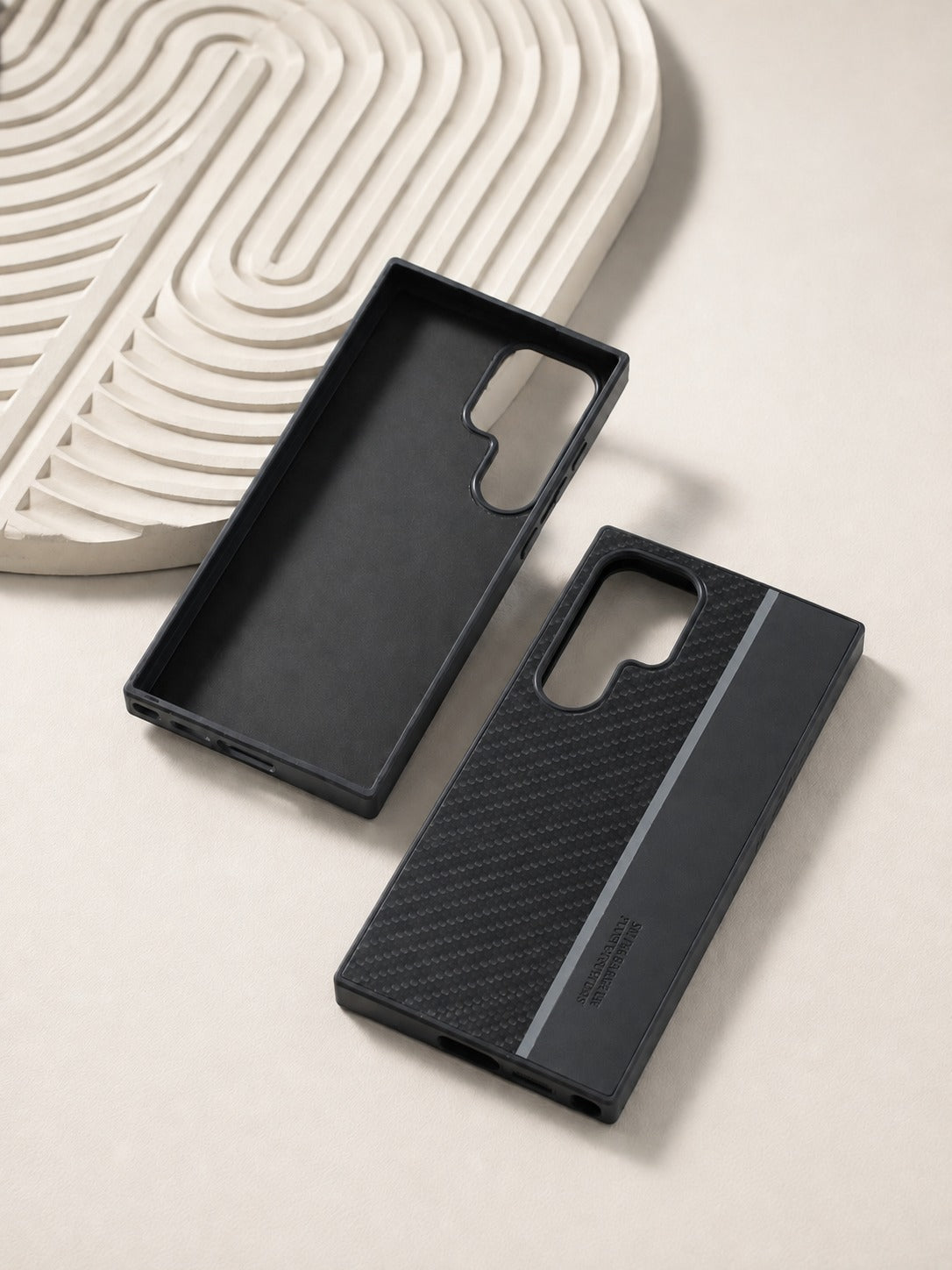 Samsung Galaxy S24 Ultra Case Carbon Fiber Fiber Matte Shockproof Cover