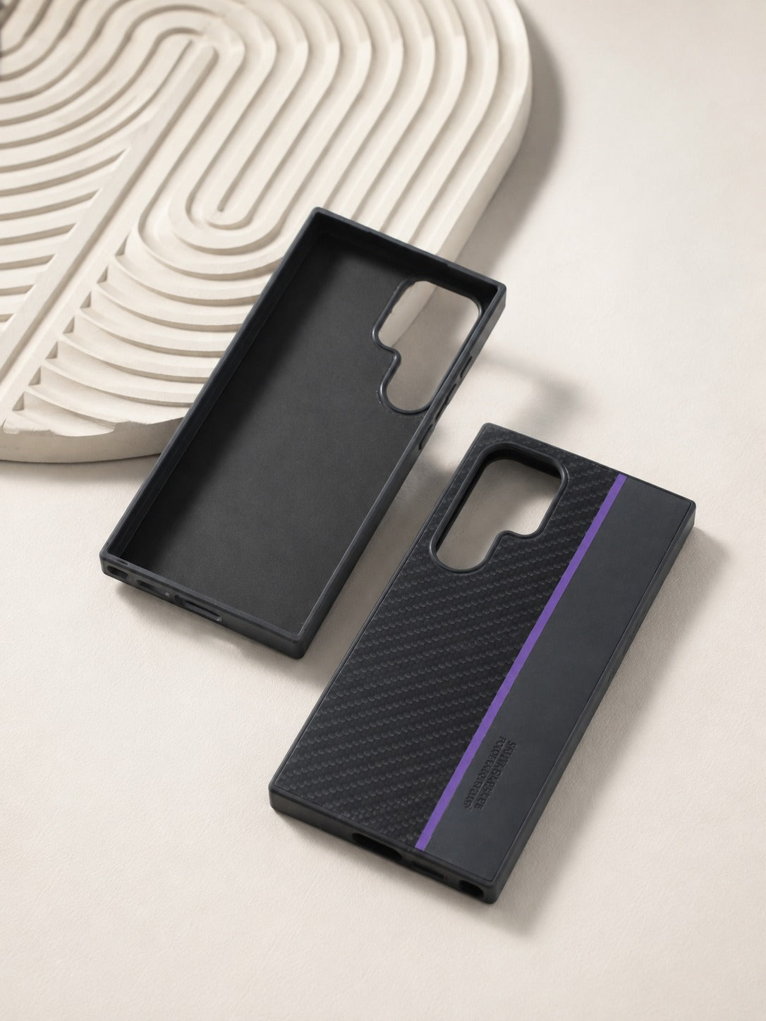 Samsung Galaxy S24 Ultra Case Carbon Fiber Fiber Matte Shockproof Cover