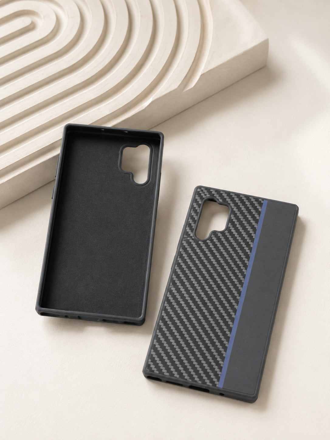 Samsung Galaxy S10 Plus Case Carbon Fiber Fiber Matte Shockproof Cover