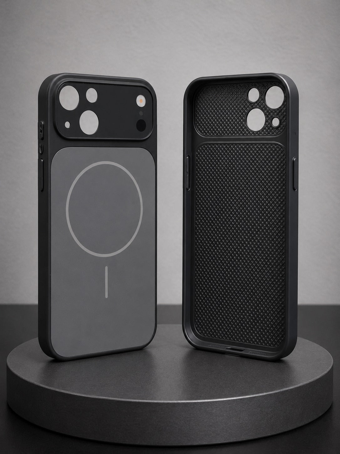 AG Matte Glass Case for iPhone 13 – Frosted Anti-Fingerprint Back Cover with Lens Protector