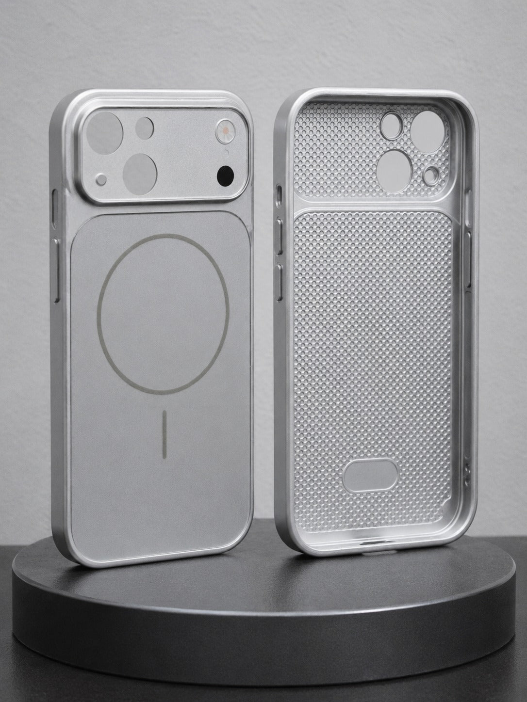 AG Matte Glass Case for iPhone 15 – Frosted Anti-Fingerprint Back Cover with Lens Protector