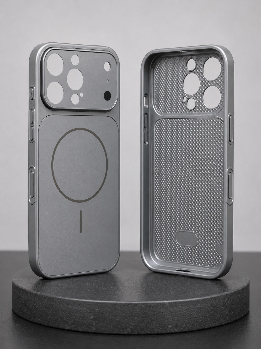 AG Matte Glass Case for iPhone 16 Pro Max – Frosted Anti-Fingerprint Back Cover with Lens Protector