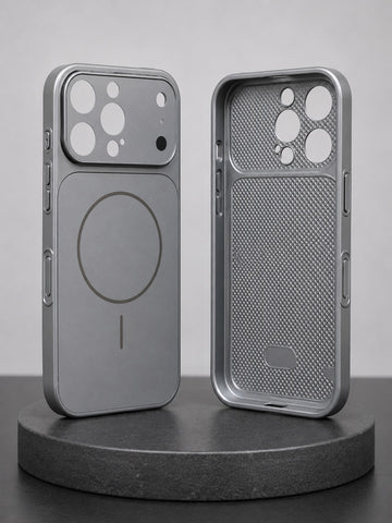 AG Matte Glass Case for iPhone 16 Pro Max – Frosted Anti-Fingerprint Back Cover with Lens Protector