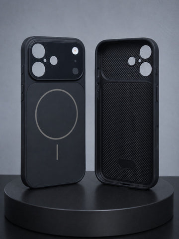 AG Matte Glass Case for iPhone 17 – Frosted Anti-Fingerprint Back Cover with Lens Protector