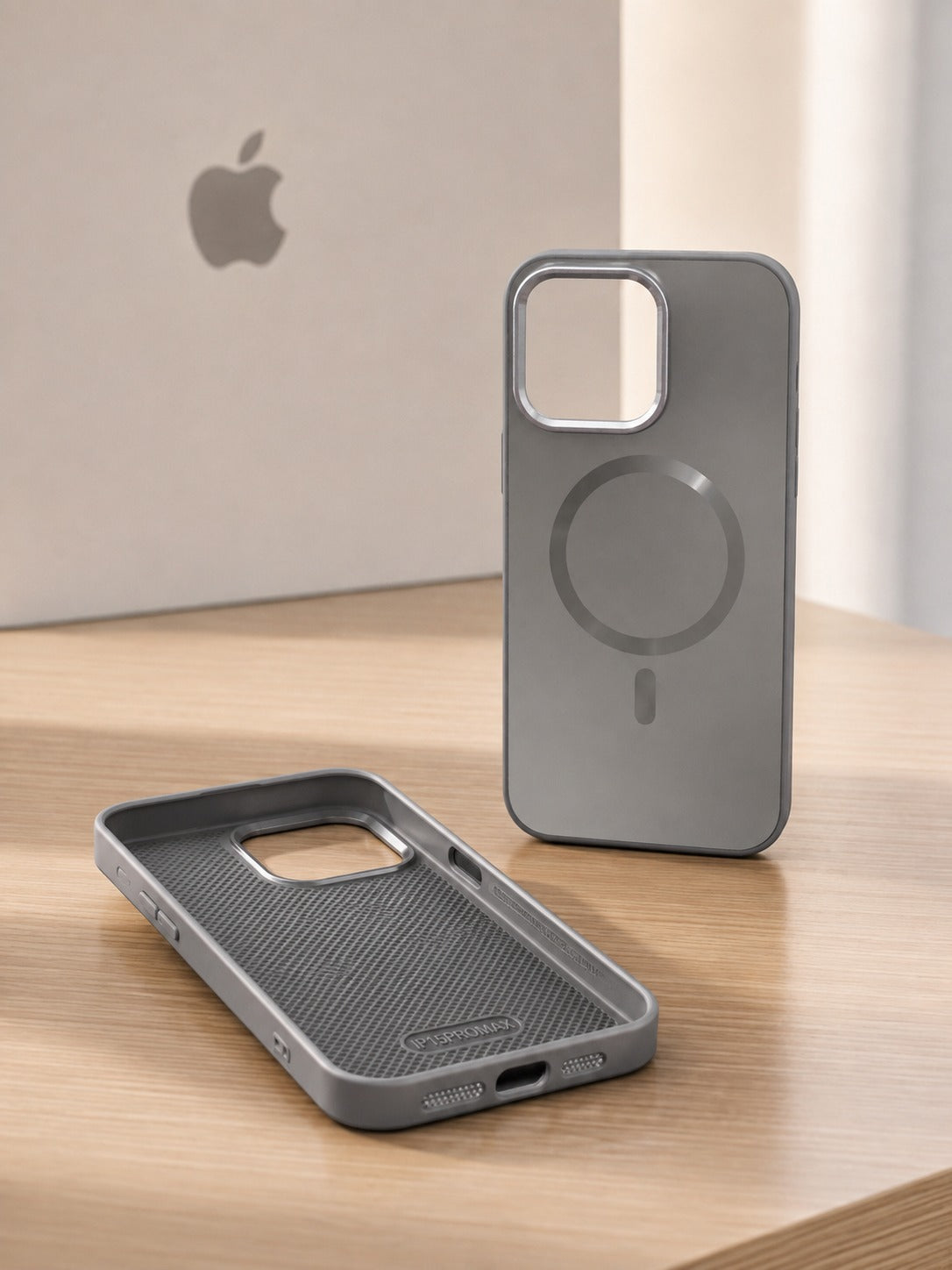 Metallic Titanium Case for iPhone 15 Pro Max